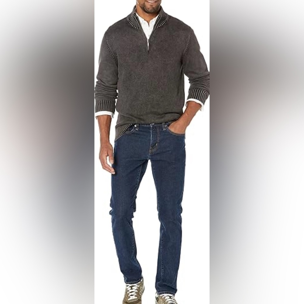 NWT Goodthreads Men’s Cotton Quarter Zip Sweater